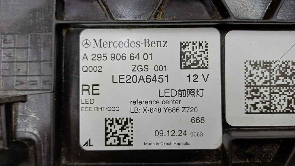 Frontscheinwerfer Mercedes-Benz Eqe V295 A2959066401 LED Rechts Headlight SCH8854366299wg