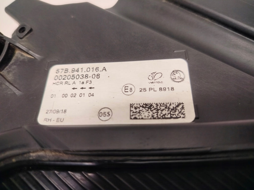Frontscheinwerfer Skoda Karoq 57B941016A Rechts Scheinwerfer Headlight SCH8087921016qn