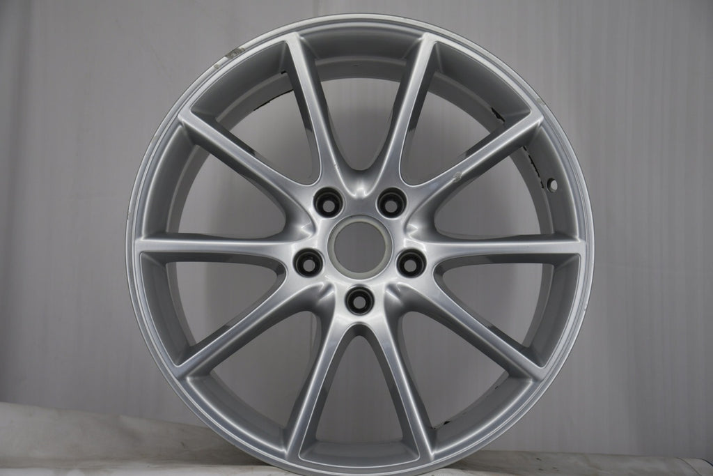 1x Alufelge 20 Zoll 10.5" 5x130 64ET Glanz Silber 9Y0601025BE Porsche Rim Wheel FEL5167335828wc
