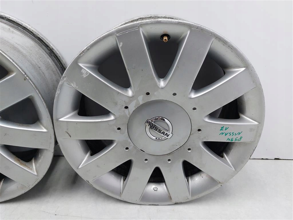 4x Alufelge 17 Zoll 7.0" 5x114.3 Silber Nissan Primera P12 Rim Wheel FEL4401280982zv