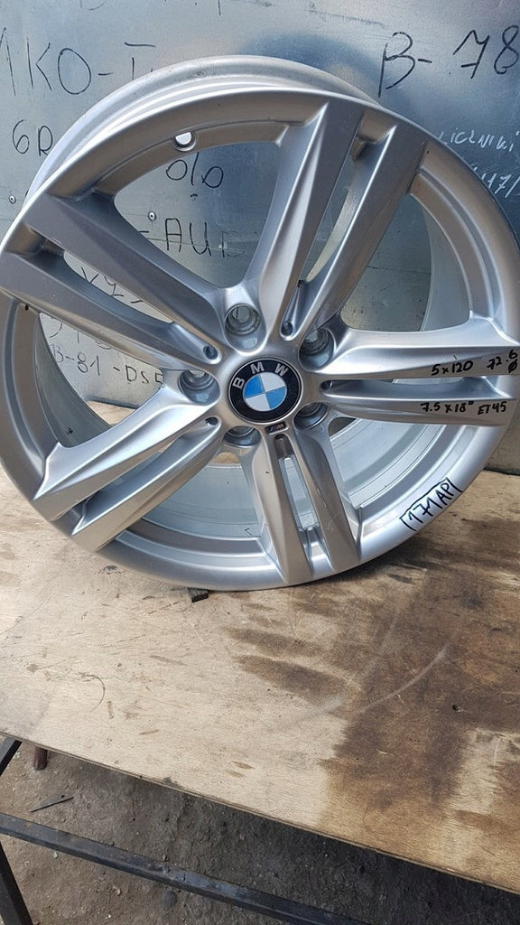1x Alufelge 18 Zoll 7.5" 5x120 45ET Glanz Silber 7845852 BMW 1 F20 Rim Wheel FEL9562190623ov