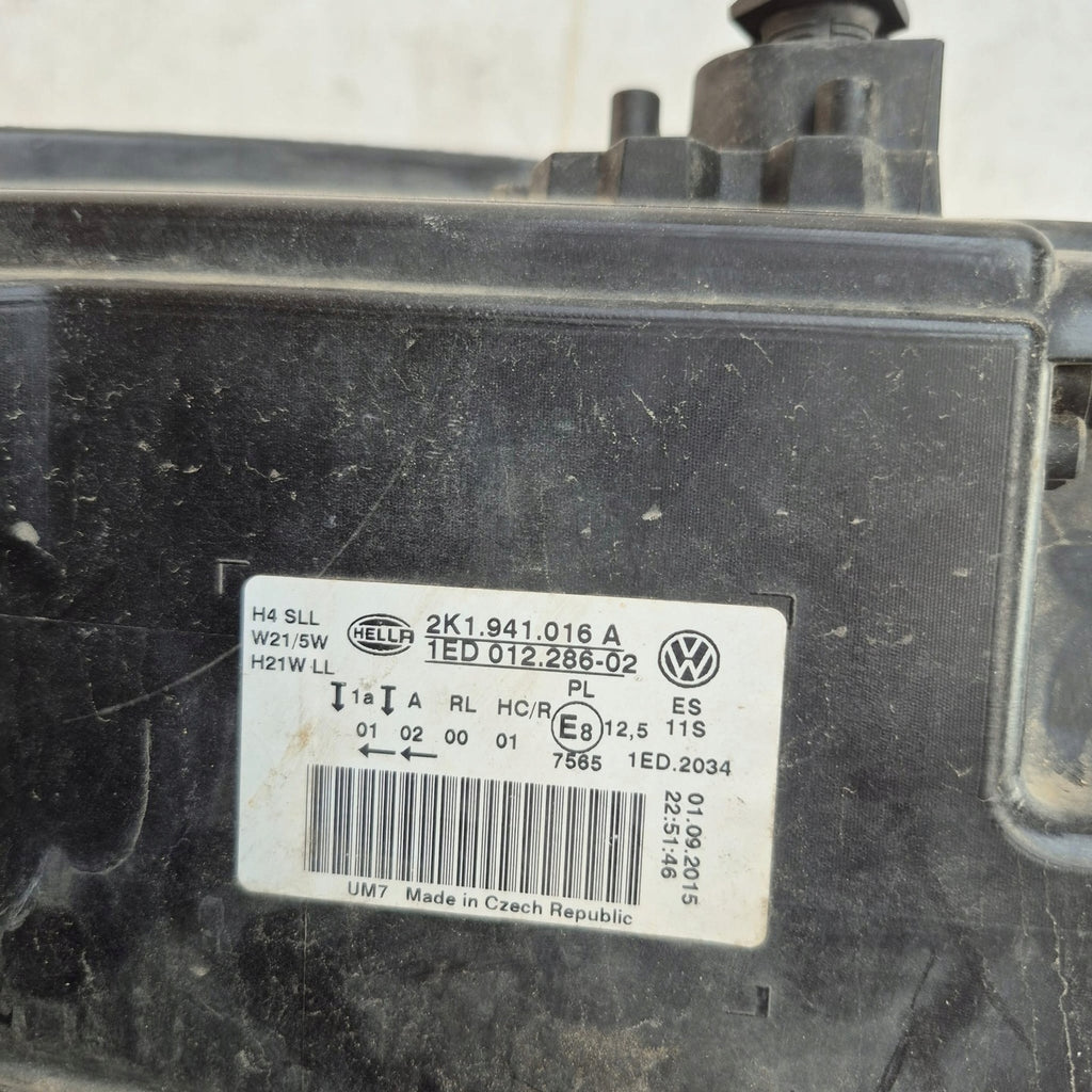 Frontscheinwerfer VW Caddy 2K1941016A Rechts Scheinwerfer Headlight SCH5764839614ku