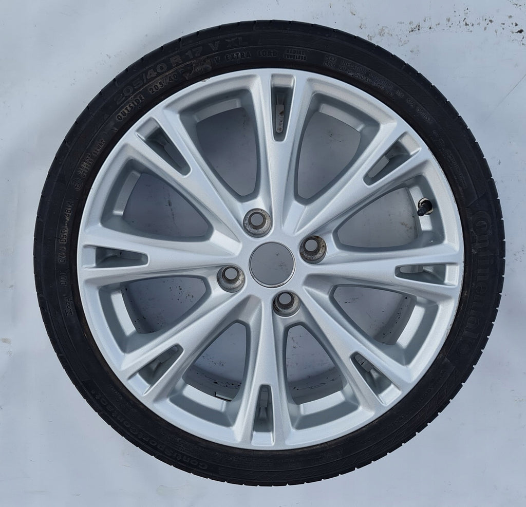 1x Alufelge 17 Zoll 7.0" 4x108 47,5ET Glanz Silber C1BC-MA Ford Fiesta Rim Wheel
