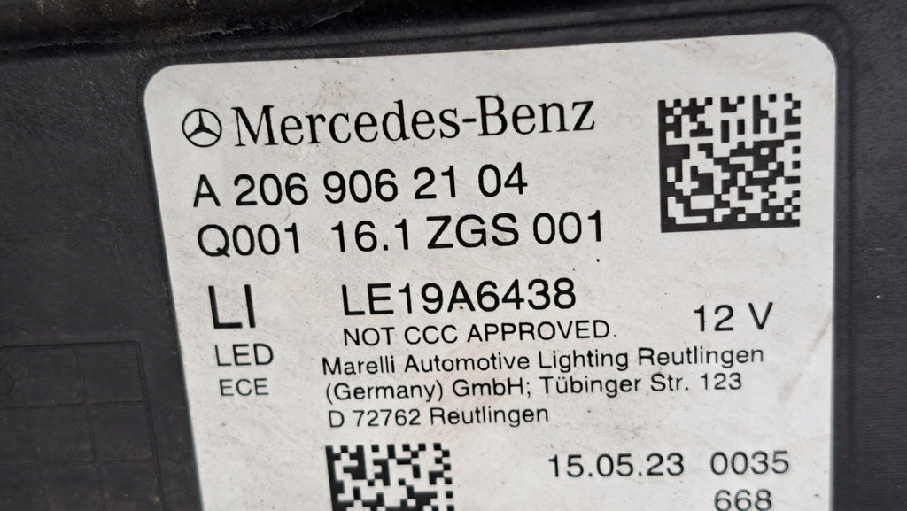 Frontscheinwerfer Mercedes-Benz W206 A2069062104 Full LED Links Headlight SCH4590025246vw