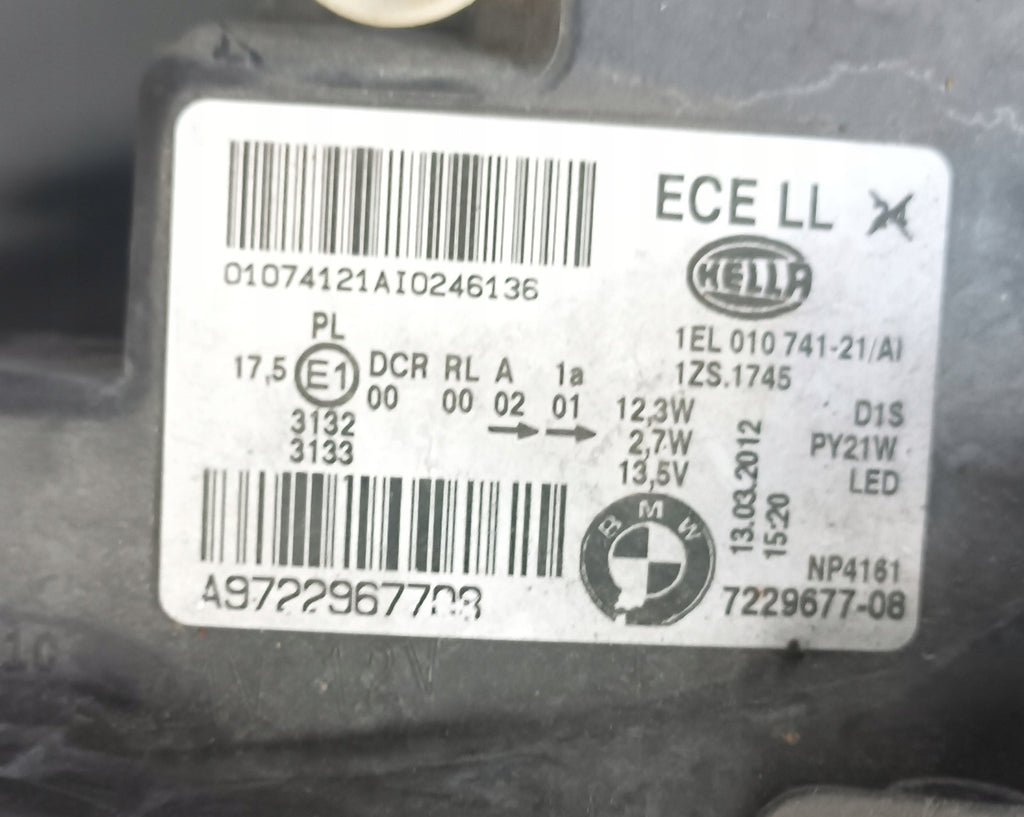 Frontscheinwerfer BMW 1 F20 7229677-08 LED Links Scheinwerfer Headlight