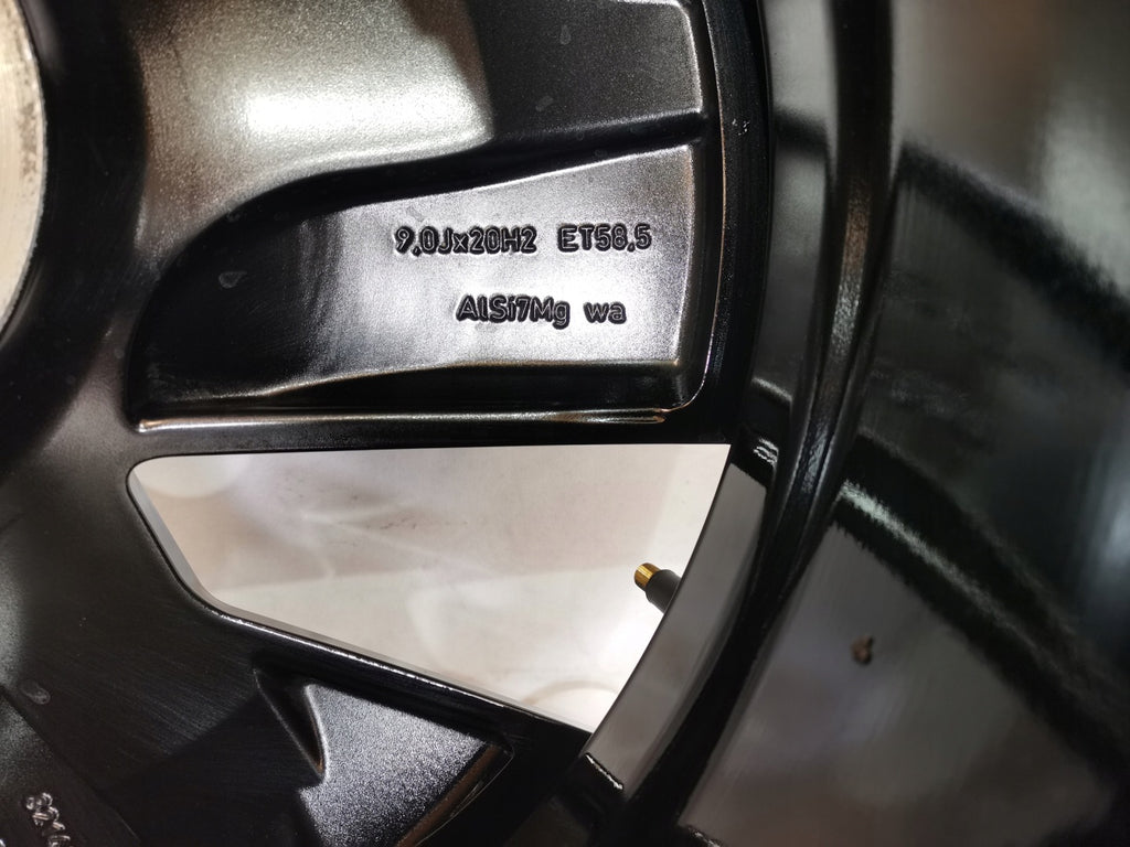 1x Alufelge 20 Zoll 9.0" 5x108 58ET Glanz Schwarz 32143630 Volvo Xc40 Rim Wheel FEL1954808621ab