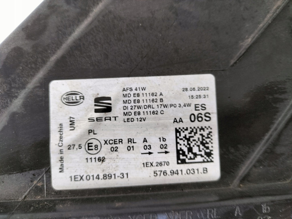 Frontscheinwerfer Seat Ateca 576941031B LED Links Scheinwerfer Headlight SCH5120204597bq