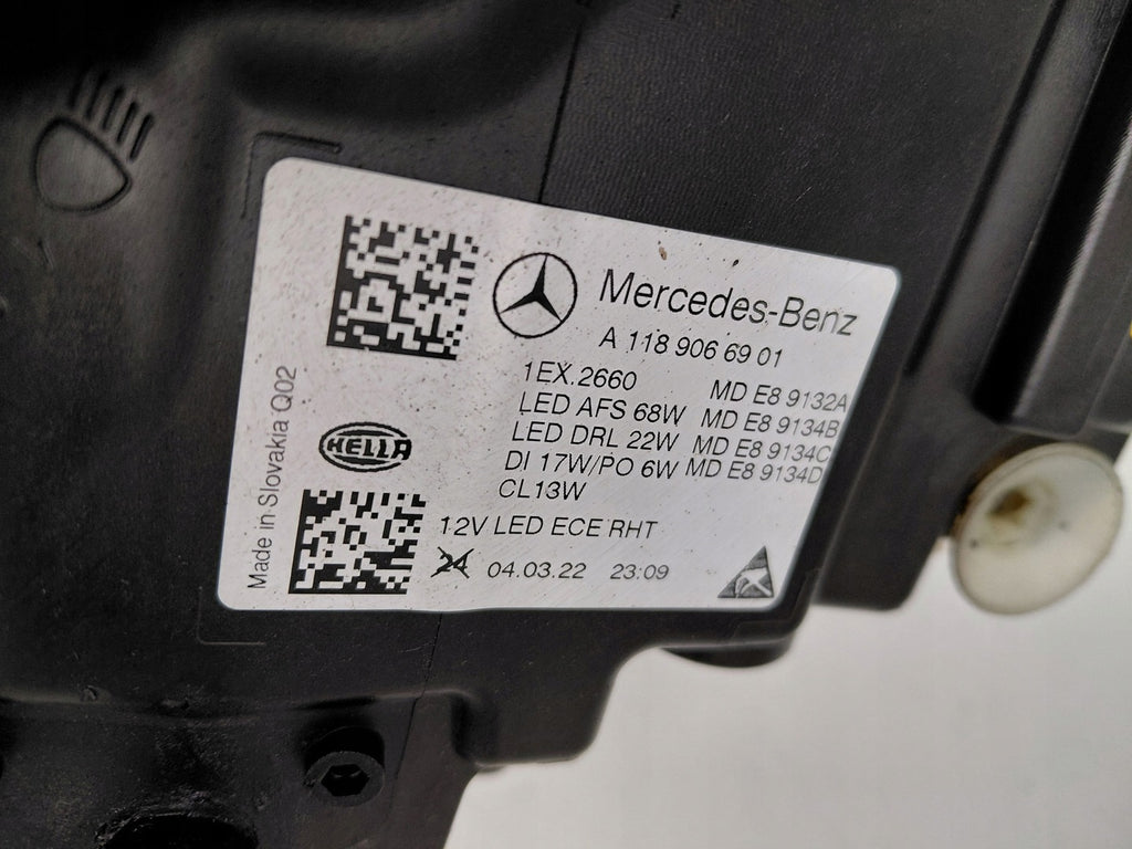Frontscheinwerfer Mercedes-Benz Cla A1189066901 Links Scheinwerfer Headlight SCH8062764117kr