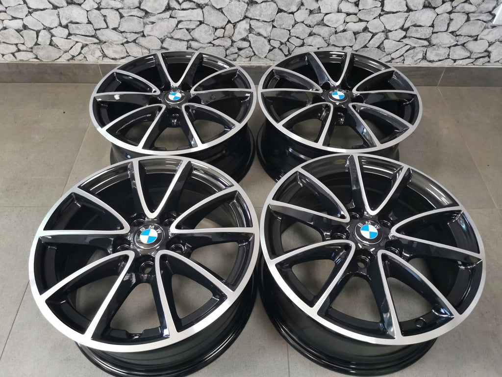 4x Alufelge 16 Zoll 7.0" 5x112 52ET Glanz Schwarz 6855080 BMW 2 F45 Rim Wheel FEL9465640972ng