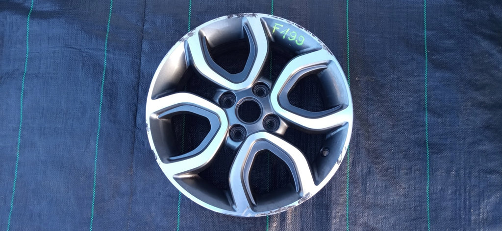 1x Alufelge 15 Zoll 6.0" 4x100 51ET Glanz Graphit 52910-G6300 Kia Picanto FEL3906374405bc