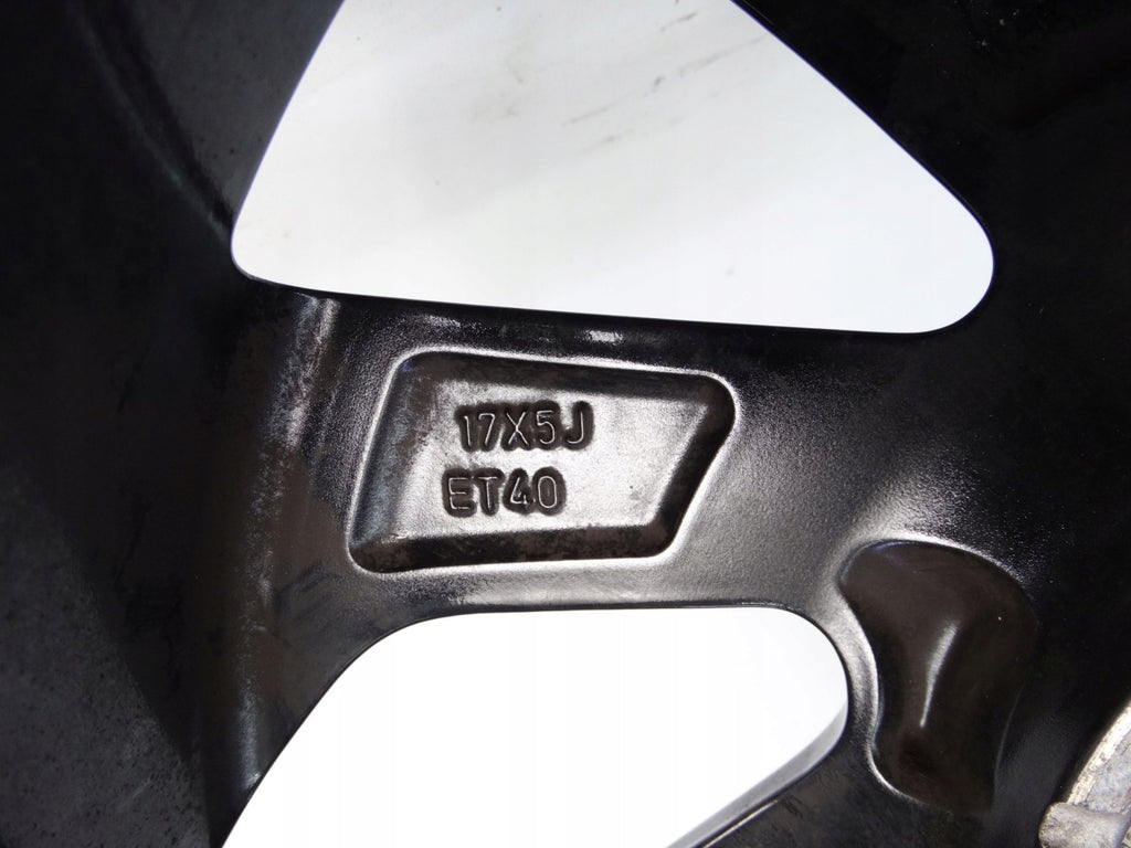 1x Alufelge 17 Zoll 5.0" 4x100 40ET Glanz Schwarz CMS1210-1 Toyota Aygo X FEL4816115071qj