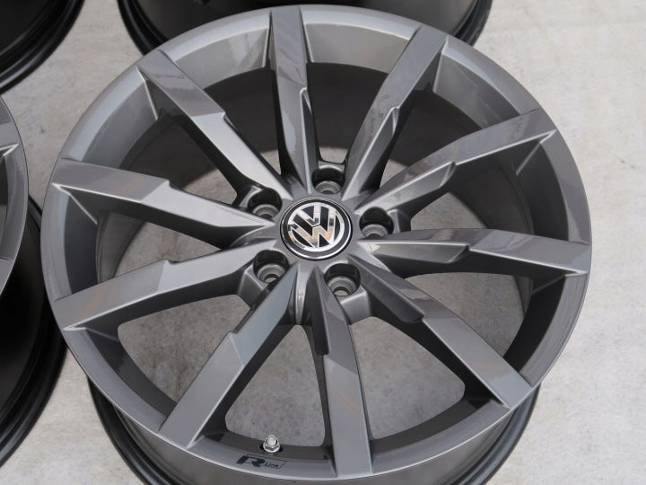 4x Alufelge 18 Zoll 8.0" 5x112 44ET Matt Schwarz VW Passat Arteon Rim Wheel FEL4212782576qt