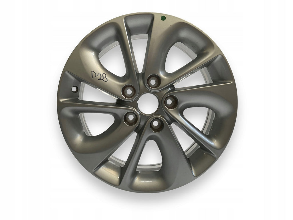 1x Alufelge 16 Zoll 6.5" 5x114.3 47ET Glanz 403005020 Renault Megane 1 Scenic