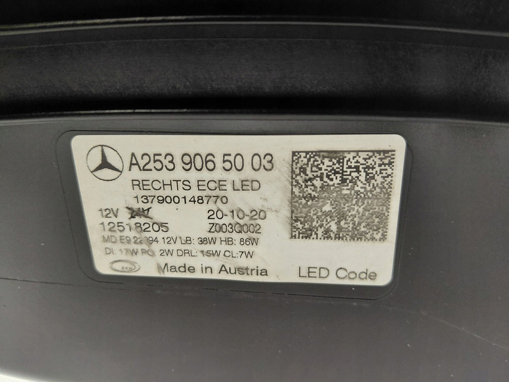 Frontscheinwerfer Mercedes-Benz Glc A2539065003 Rechts Scheinwerfer Headlight SCH2258818958ru