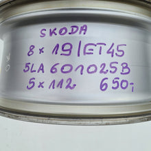 Load image into Gallery viewer, 1x Alufelge 19 Zoll 8.0" 5x112 45ET 601025B Skoda Rim Wheel FEL8388143673to