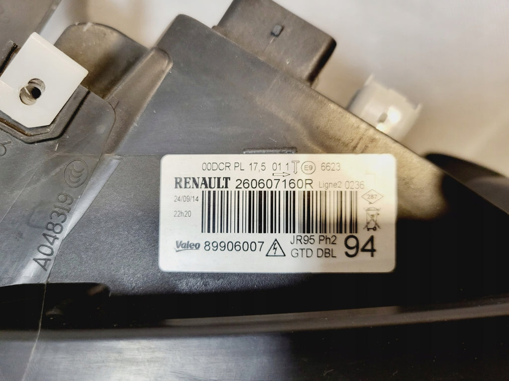 Frontscheinwerfer Renault Grand III Scenic 260607160R 89906007 Links Headlight SCH2945951617cv