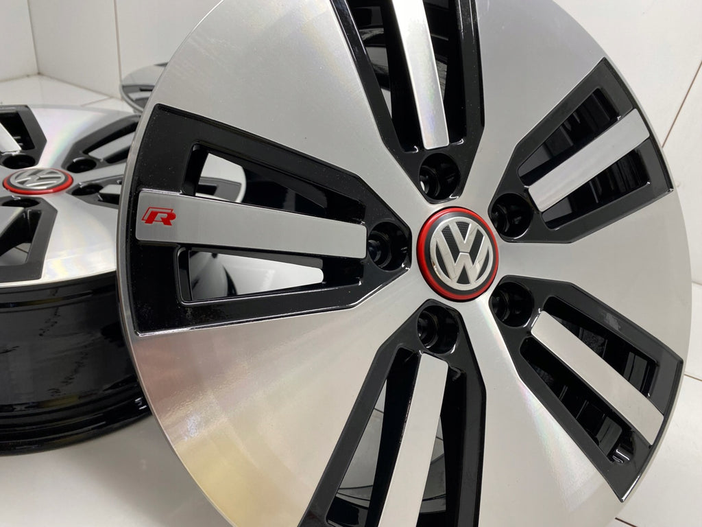 4x Alufelge 16 Zoll 6.5" 5x112 46ET Glanz Silber 5GE601025 VW Golf VII I FEL4112062716hb