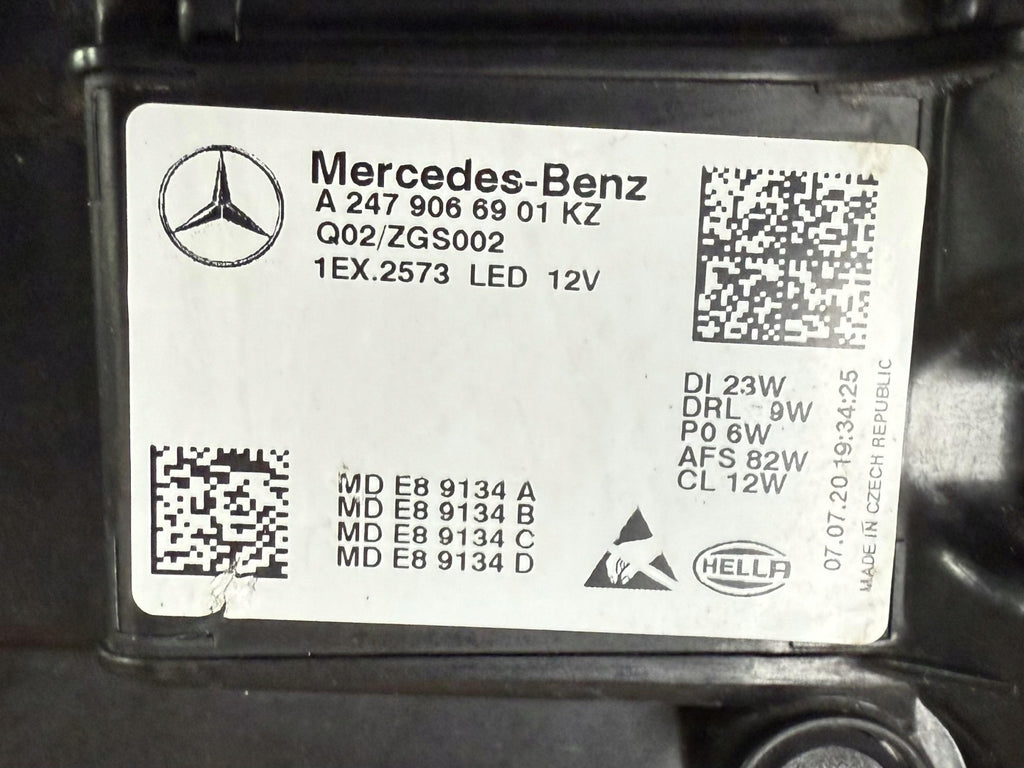 Frontscheinwerfer Mercedes-Benz W247 A2479066901 A2479067001 Links Headlight SCH1705476989qi