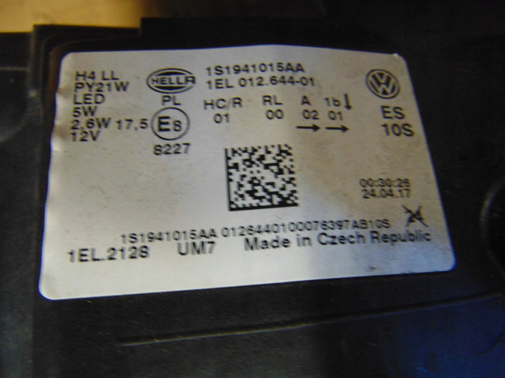 Frontscheinwerfer VW Up 1S1941015A LED Ein Stück (Rechts oder Links) Headlight