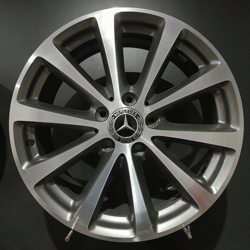 4x Alufelge 17 Zoll 7.5" 5x112 40ET Glanz Silber A2134011300- Mercedes-Benz W213 FEL5345280805hs