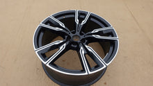 Load image into Gallery viewer, 1x Alufelge 22 Zoll 9.5" 5x112 37ET Glanz Silber 8072002 BMW G05 G06 Mg FEL7038704171lj
