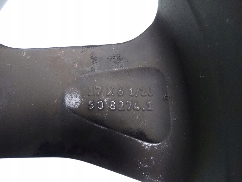 1x Alufelge 17 Zoll 6.5" 4x100 50ET Glanz Schwarz 40300-5FA5A Nissan Micra