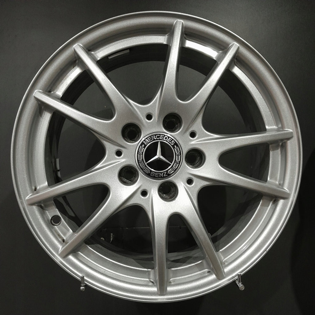 4x Alufelge 16 Zoll 6.5" 5x112 49ET Glanz Silber A2464011302 Mercedes-Benz FEL4716097547ig