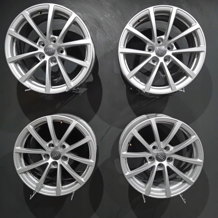 4x Alufelge 17 Zoll 7.5" 5x112 36ET Glanz Silber 4K0601025- Audi A6 C7 B8 FEL2995503286fs