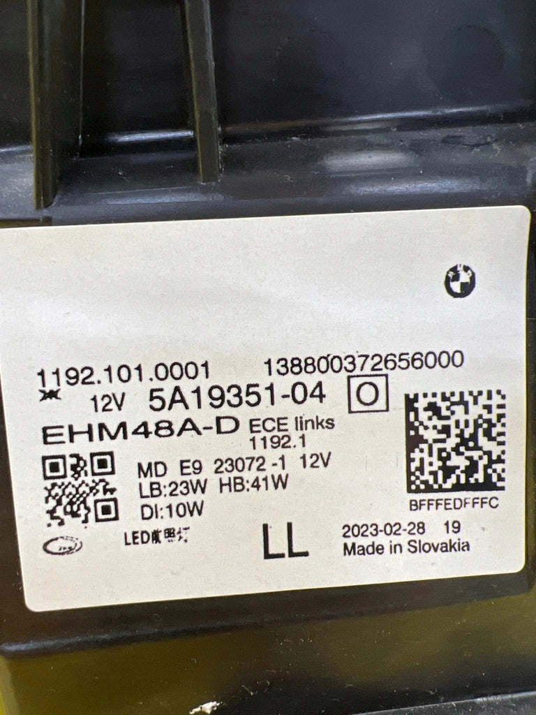 Frontscheinwerfer BMW 4 G22 G23 G26 5A19351-04 LED Links Scheinwerfer Headlight SCH7068274599pw
