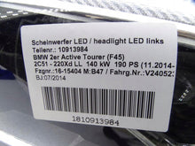 Load image into Gallery viewer, Frontscheinwerfer BMW 2 Active Tourer F45 7409109 030129023104 LED Links SCH3257150842xf