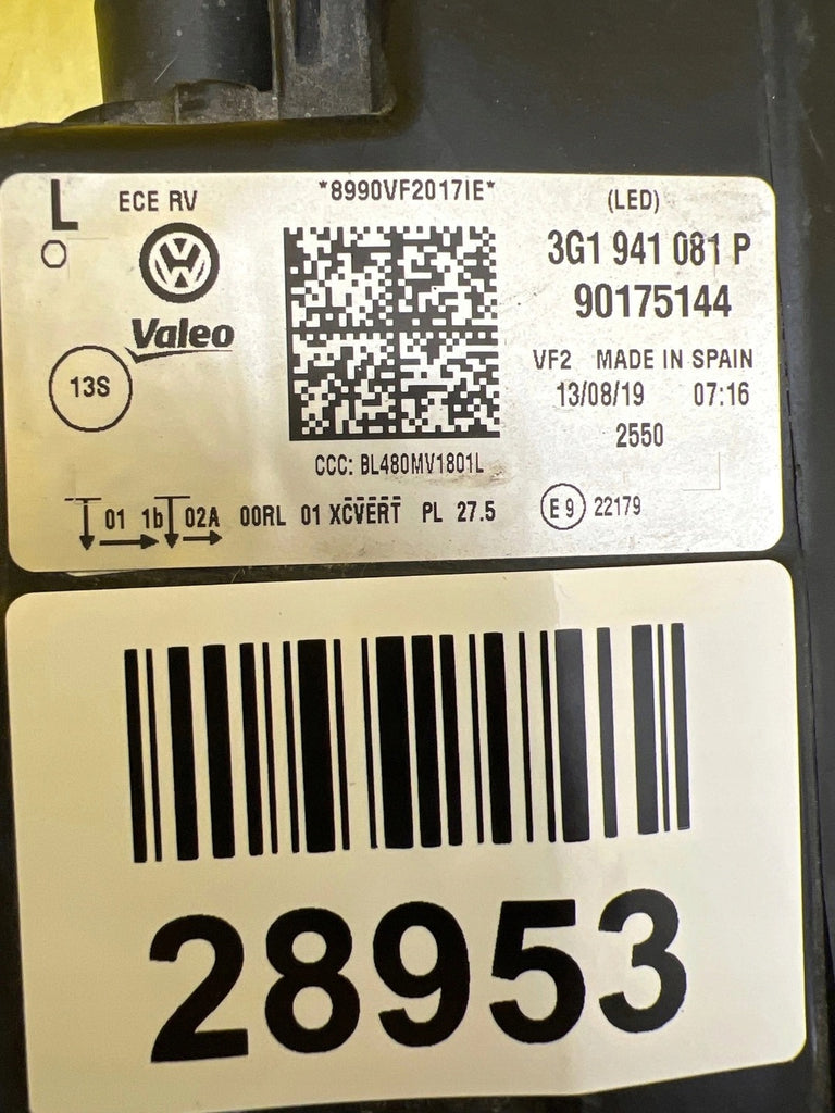 Frontscheinwerfer VW Passat B8 3G1941081P LED Links Scheinwerfer Headlight SCH9553363259dh
