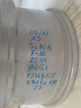 Load image into Gallery viewer, 1x Alufelge 16 Zoll 7.0" 5x108 44ET Glanz Grau 9815189077 Peugeot I Rim Wheel FEL6655347419gy