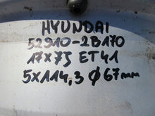 Load image into Gallery viewer, 4x Alufelge 17 Zoll 7.0" 5x114.3 41ET Glanz Silber 52910-2B170 Hyundai Rim Wheel FEL4670253847wj
