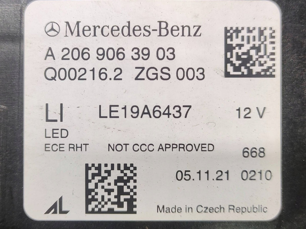 Frontscheinwerfer Mercedes-Benz W206 A2069063903 Links Scheinwerfer Headlight SCH8008653198fg