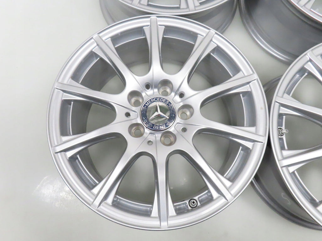 4x Alufelge 16 Zoll 6.5" 5x112 38ET Silber A2054012400 Mercedes-Benz A205 FEL7426016271tl