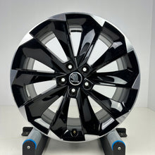 Load image into Gallery viewer, 1x Alufelge 19 Zoll 8.0" 5x112 44ET Glanz Schwarz 3V0601025S Skoda Superb I FEL6241158897gi