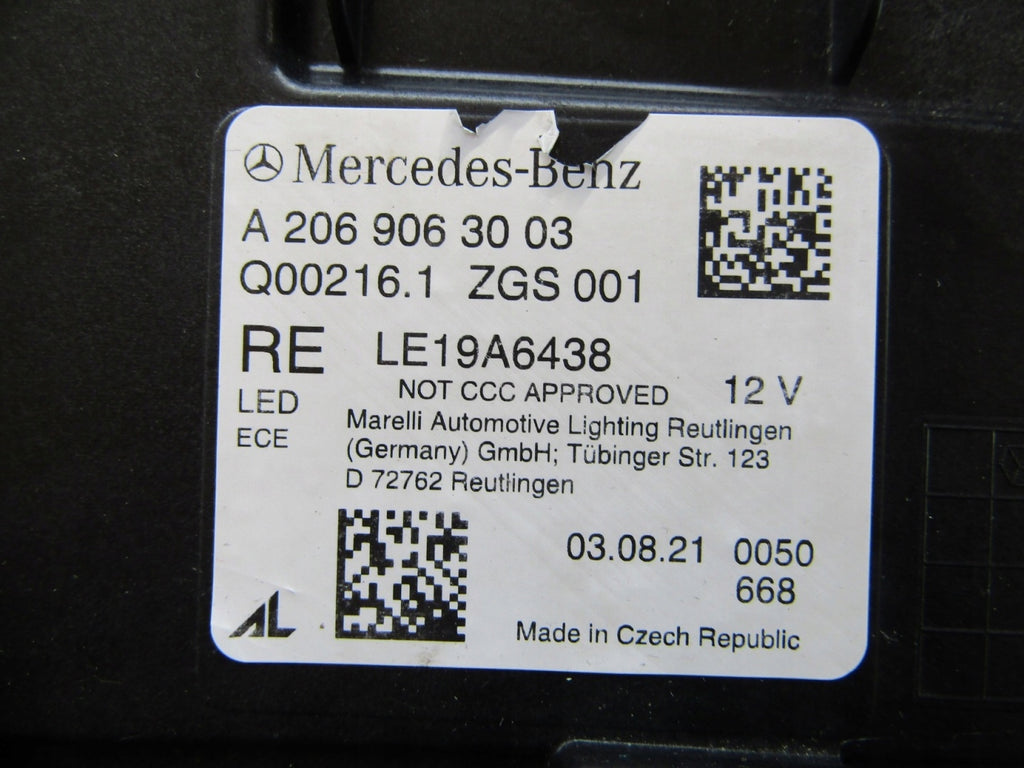 Frontscheinwerfer Mercedes-Benz W206 A2069063003 LED Rechts Headlight SCH2553844394xm