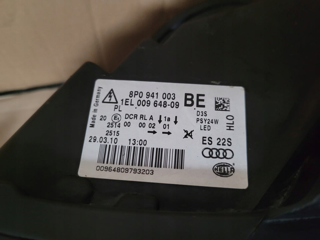 Frontscheinwerfer Audi A3 8P0941003BE Xenon Links Scheinwerfer Headlight