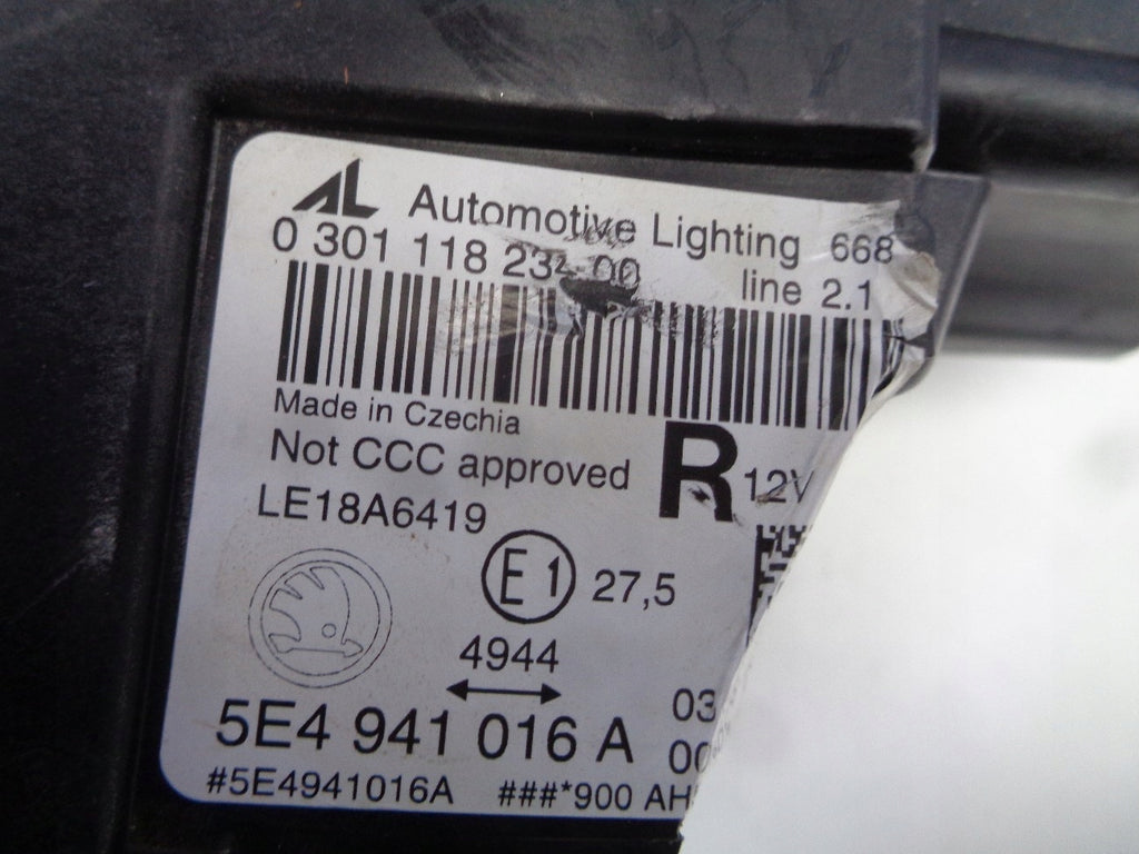 Frontscheinwerfer Skoda Octavia 5E4941016A LED Rechts Scheinwerfer Headlight SCH8949120768ru