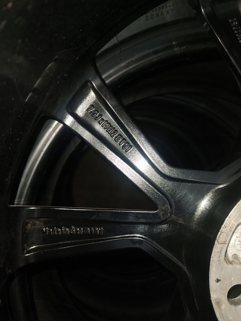 1x Alufelge 19 Zoll 7.5" 5x112 51ET Graphit 5E0601025 Skoda Octavia Rim Wheel