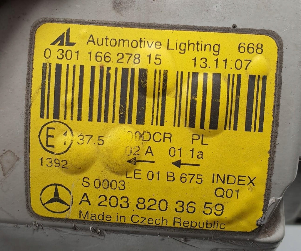 Frontscheinwerfer Mercedes-Benz W203 A2038203659 Rechts Scheinwerfer Headlight SCH7053594507xc