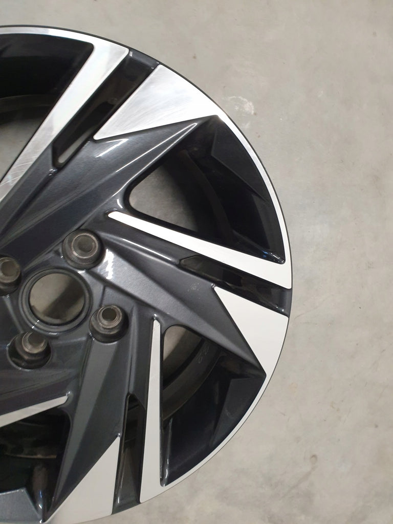 1x Alufelge 16 Zoll 6.0" 4x100 50ET Glanz Schwarz 52910-Q0200 Hyundai I20 III Mg