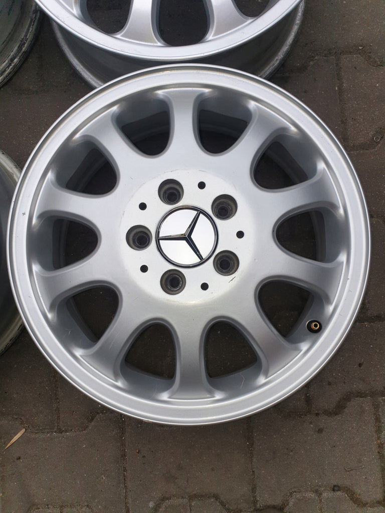 4x Alufelge 16 Zoll 5.5" 5x112 54ET Glanz Silber A1634011602 Mercedes-Benz FEL1256350720ep