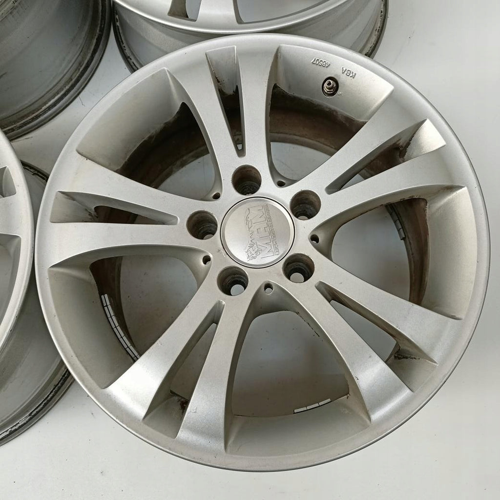 4x Alufelge 16 Zoll 7.5" 5x112 37ET Glanz Silber Audi I Rim Wheel FEL6671301534lm