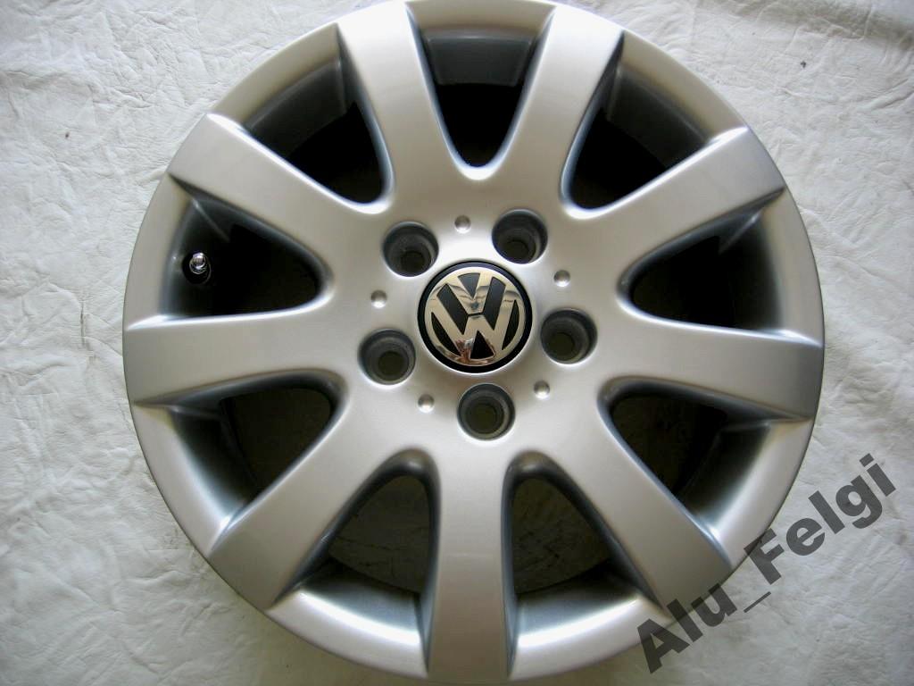 1x Alufelge 14 Zoll 6.0" 5x100 43ET Glanz Silber 6R0601025 VW Polo Rim Wheel