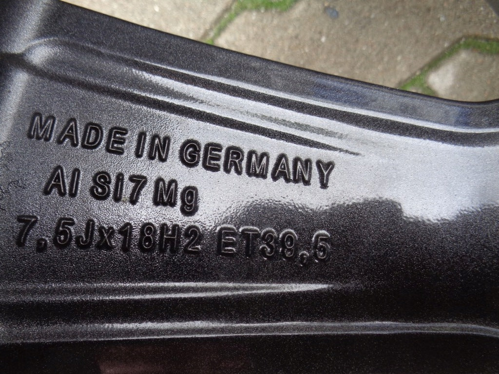 1x Alufelge 18 Zoll 7.5" 5x100 39ET Matt Grau 8X0601025 Audi A1 Mg Rim Wheel FEL2968849837mz