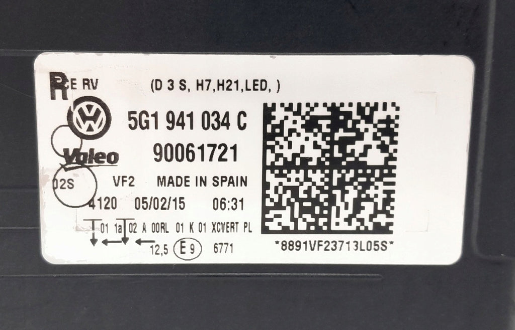 Frontscheinwerfer VW Golf VII 5G1941034C LED Rechts Scheinwerfer Headlight SCH2985970983so