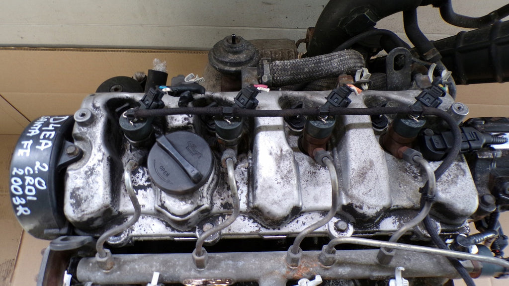Motor Hyundai Santa I Fe D4EA 2.0 CRDI 112PS 82kW 2003 Diesel Engine Unkomplett