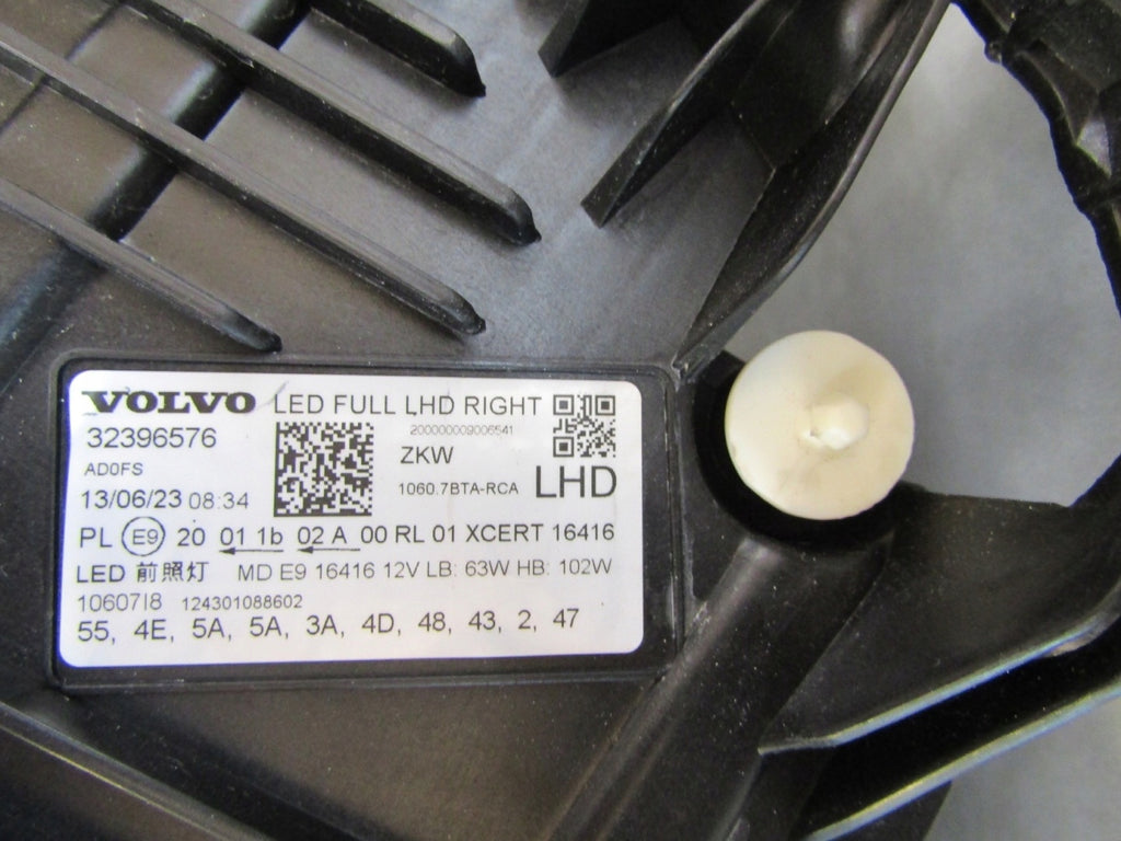 Frontscheinwerfer Volvo Xc60 32396576 LED Rechts Scheinwerfer Headlight SCH5810599190rx