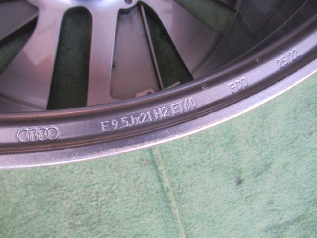 1x Alufelge 21 Zoll 9.5" 5x130 60ET Glanz Graphit 4J3601025J Audi E-Tron Gt FEL7670389762yy